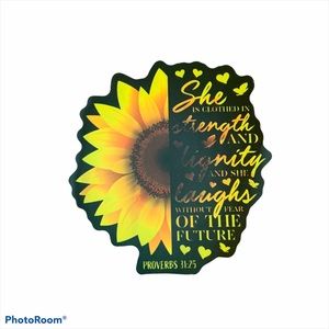 Christian Religious Bible Verse Sticker